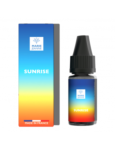 Eliquide fruité CBD Sunrise 10ml de la marque Marie Jeanne