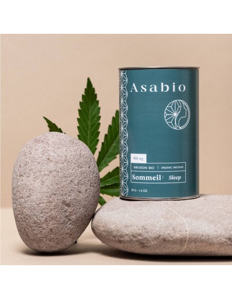 Infusion au CBD 100% bio - Sommeil 50g de la marque Asabio