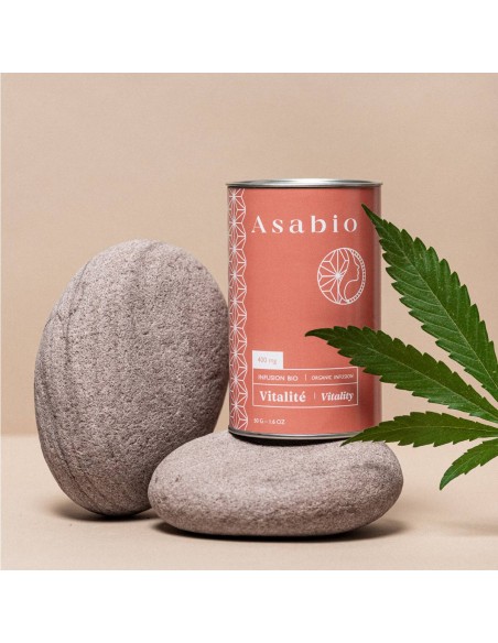 Infusion au CBD 100% bio - Vitalité 50g de la marque Asabio