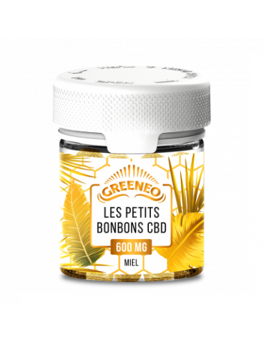 Les Petits Bonbons au CBD Miel 600 mg, marque Greeneo