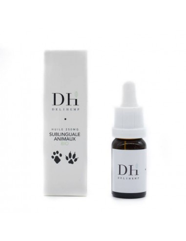 Huile BIO de CBD Animaux 10ml, marque française Deli Hemp