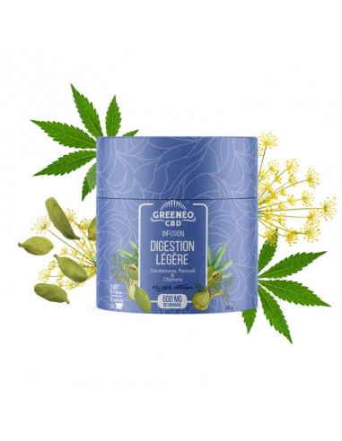 Infusion au CBD - Digestion Légère 30g de la marque Greeneo