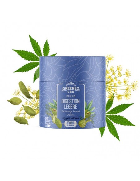 Infusion au CBD - Digestion Légère 30g de la marque Greeneo