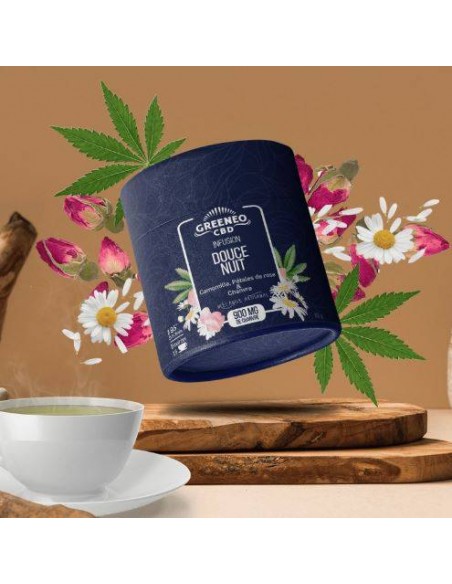 Infusion au CBD - Douce Nuit 30g de la marque Greeneo