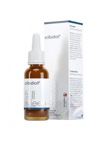 Fall Asleep CBD + mélatonine 30ml de la marque Suisse Cibdol