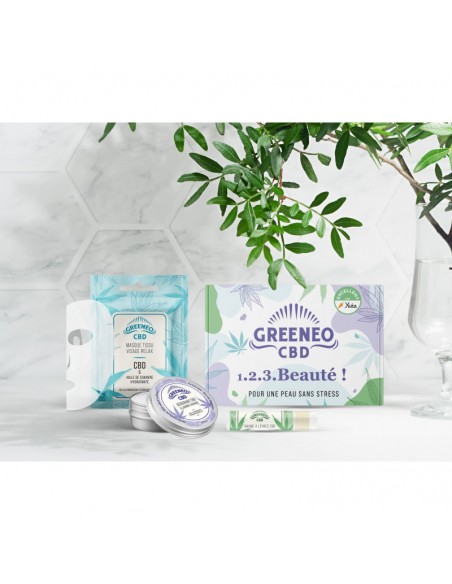 1.2.3. Beauté ! Le coffret cosmétiques CBD par Greeneo