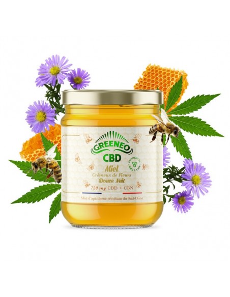 Miel Douce Nuit CBD + CBN 720mg de la marque Greeneo