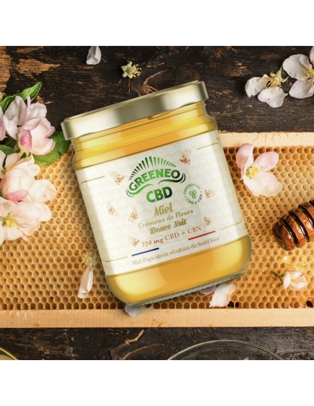Miel Douce Nuit CBD + CBN 720mg de la marque Greeneo