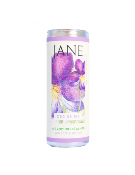 Thé Vert Bio CBD Violette et Citron 35mg de la marque Jane