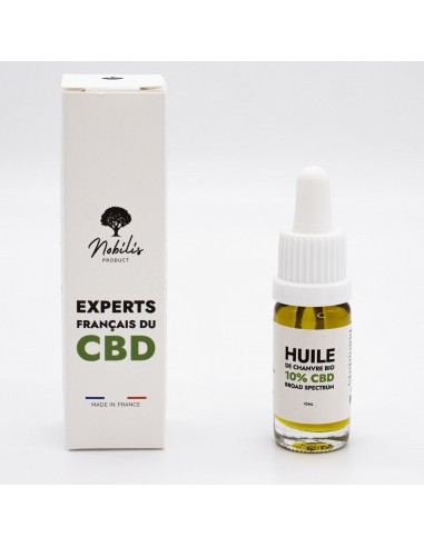 Huile BIO de CBD Chanvre Broad Spectrum 10ml par Nobilis