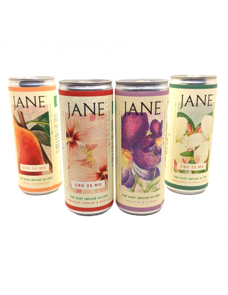 Pack 4 boissons Thé Bio fabriqué en France par Jane