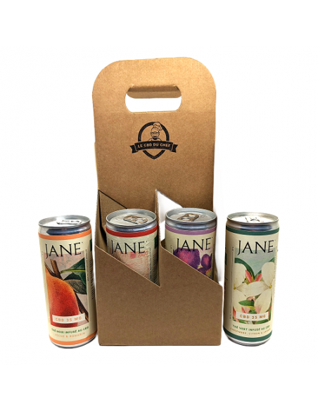 Pack 4 boissons Thé Bio fabriqué en France par Jane