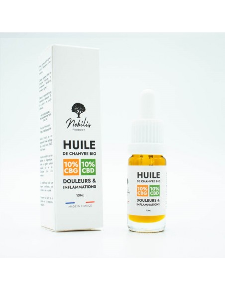 Huile BIO de CBD 10% CBD 10% CBG 10ml de la marque Nobilis