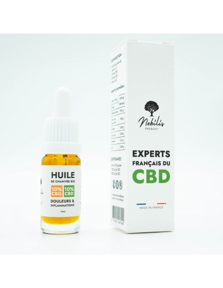 Huile BIO de CBD 10% CBD 10% CBG 10ml de la marque Nobilis